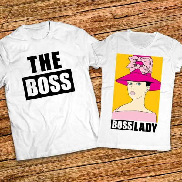 The Boss - Lady Boss - комплект тениски за мъж и жена