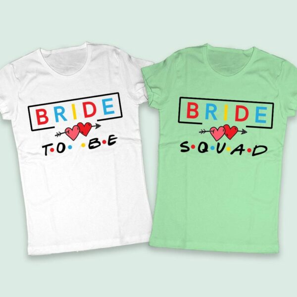 Тениски за Моминко парти BRIDE ТО БЕ & BRIDE SQUAD