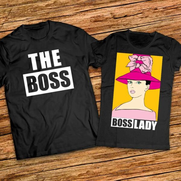 The Boss - Lady Boss - комплект тениски за мъж и жена - Image 5