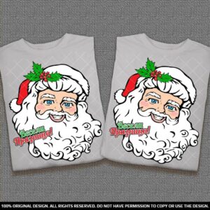 Коледни тениски за него и нея с Дядо Коледа