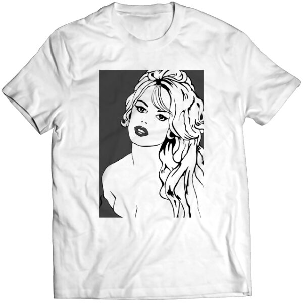 Тениска с щампа - Brigitte Bardot
