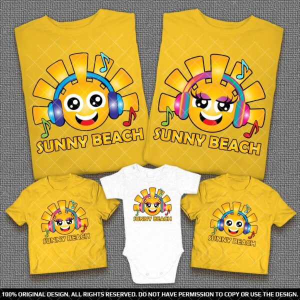 Еднакви Семейни Тениски за Лятната почивка на Слънчев Бряг