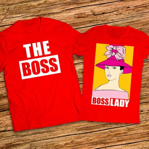 The Boss - Lady Boss - комплект тениски за мъж и жена - Image 4