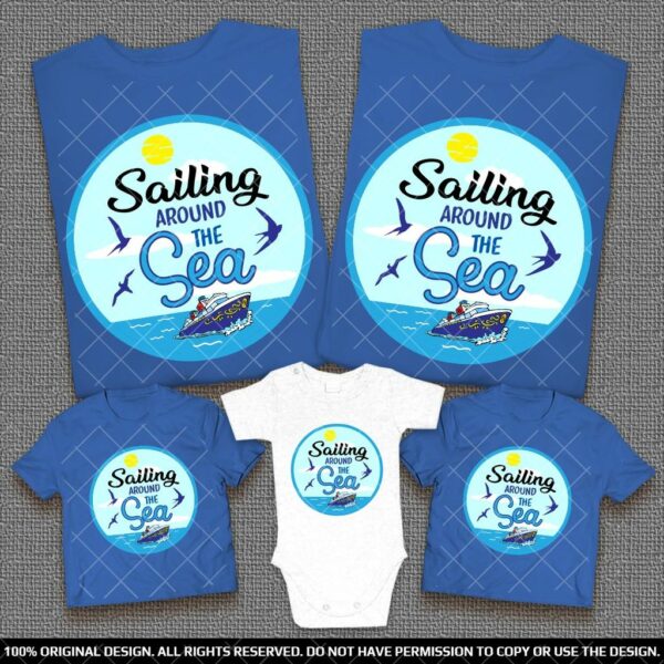 Еднакви Тениски за Лятната почивка на Море за Семейства и Компании