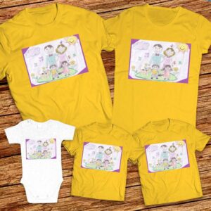 Тениски с детска рисунка на ПГ Пакостници Димитровград