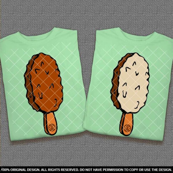 Еднакви тениски за Двойки със Сладоледи на Клечка