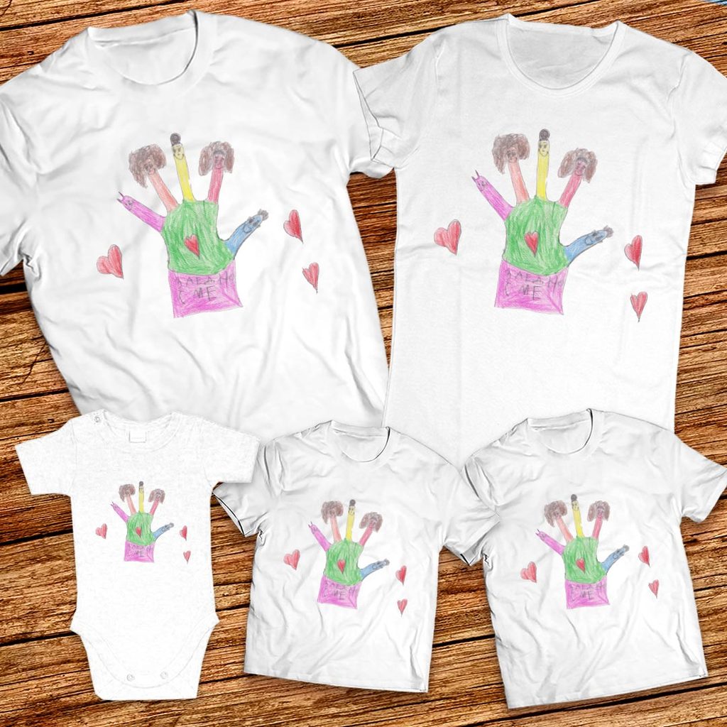 Тениски с детска рисунка на Илияна Юлиянова Серезлиева 3-та гр. 6г. ДГ Калина Малина гр. Айтос