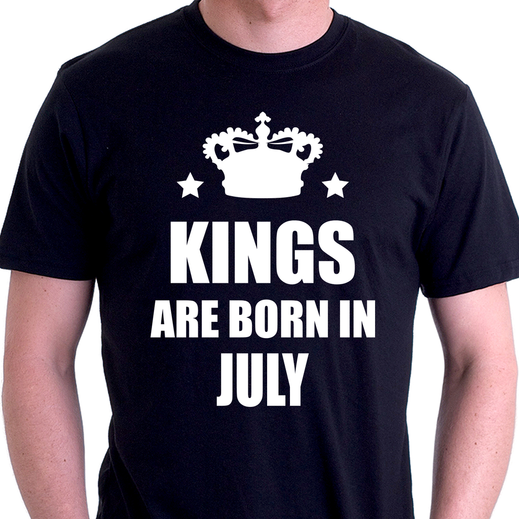 Тениска за родените през Юли - Kings are born in July
