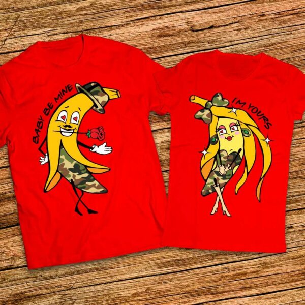 Тениски за двама с банани - Baby Be Mine