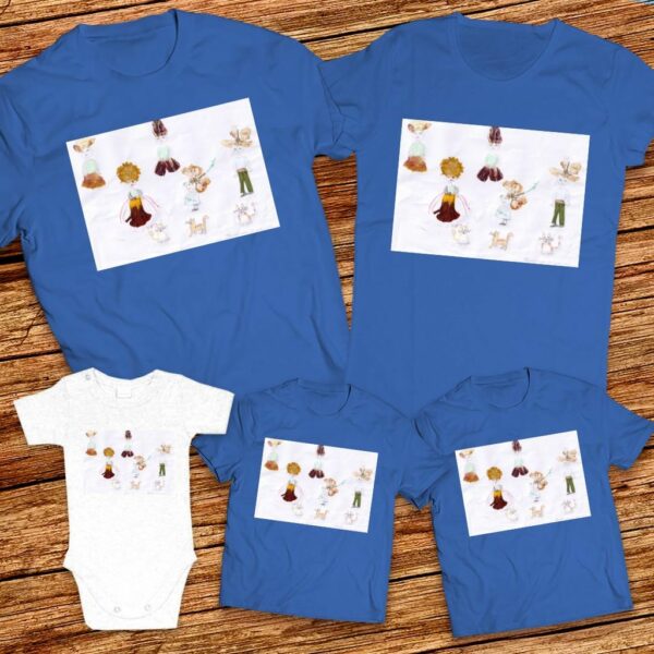 Тениски с щампа с детска рисунка на Кристиан 8г.