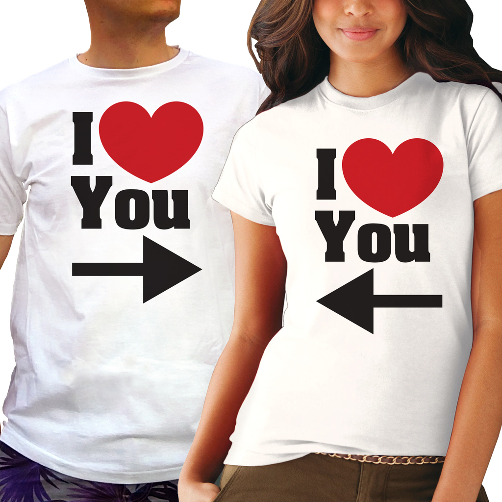 Тениски за двойки - I LOVE YOU 6