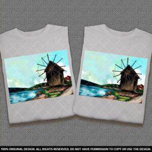 Тениски за Двойки Символът на град Несебър – Вятърната Мелница