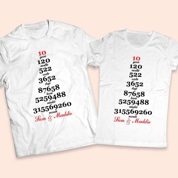 Тениски за 10 годишнина от сватба - Image 2