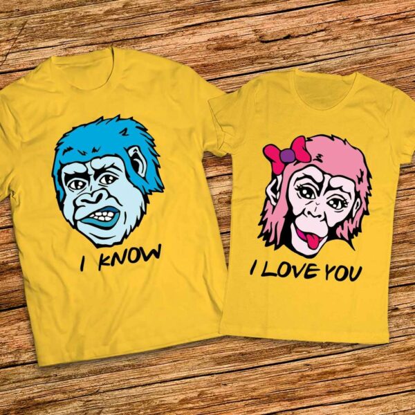 Забавен Подарък за него и нея - Тениски I love you - I Know - Image 2
