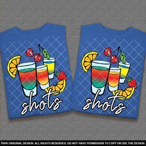 Забавен Комлект тениски за Двойки с Шотове