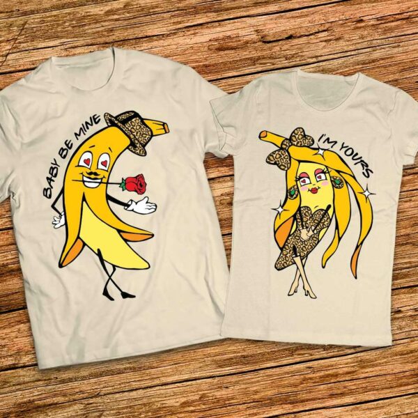 Тениски за двойка с банани - Baby Be Mine