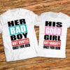 Комплект за него и нея - Тениски с щампа Her Bad Boy - His Good Girl - Image 3