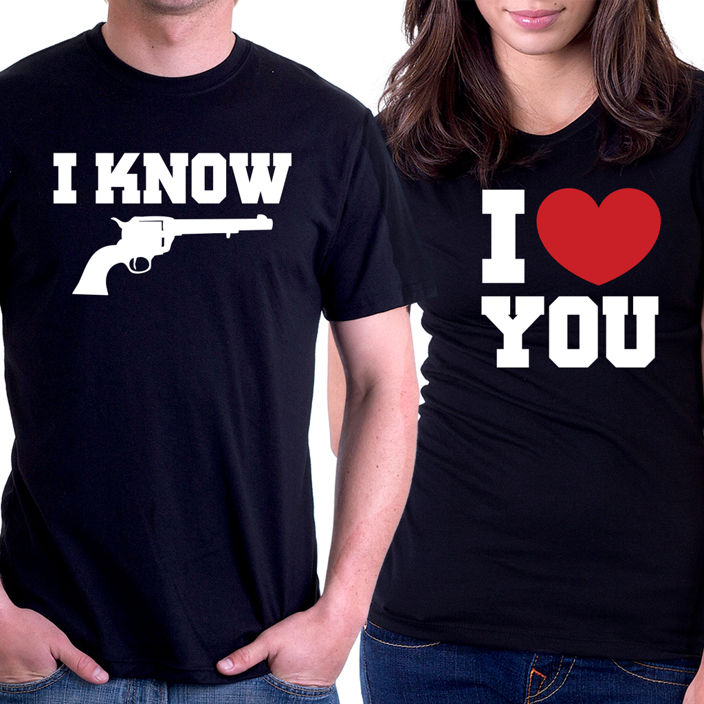 Тениски за двойки - I LOVE YOU, I KNOW