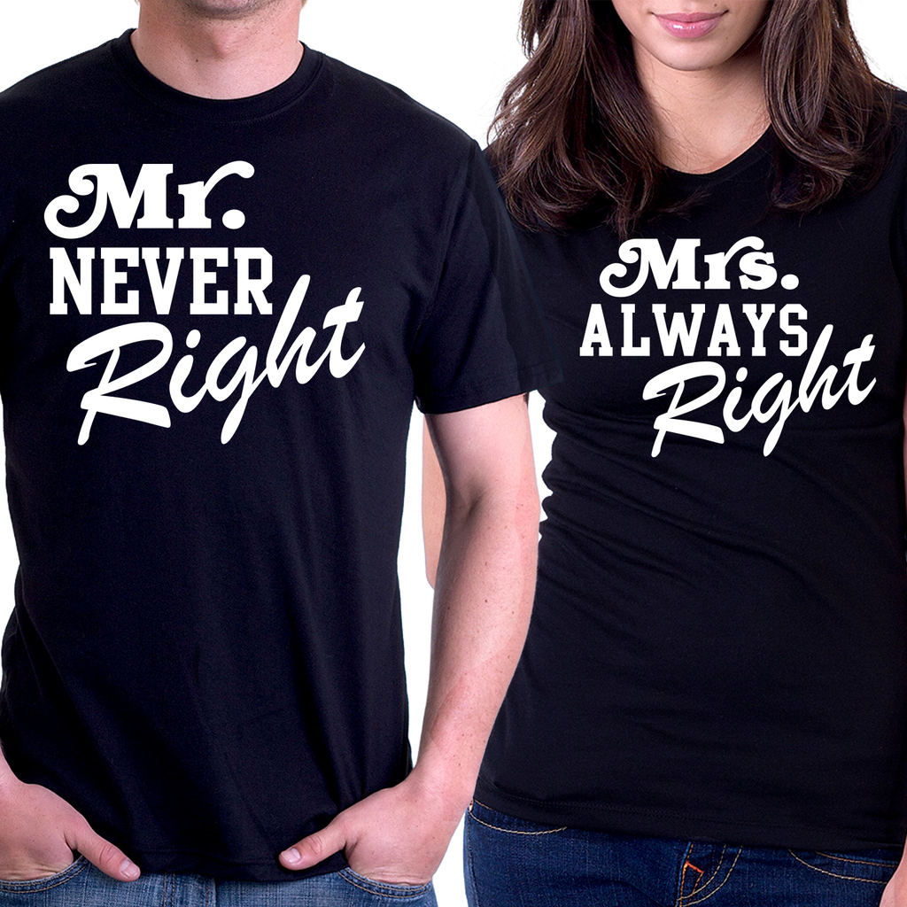 Тениски за двойки - Mr. and Mrs. Rights
