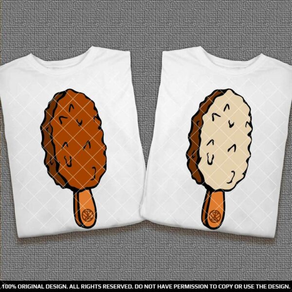 Еднакви тениски за Двойки със Сладоледи на Клечка