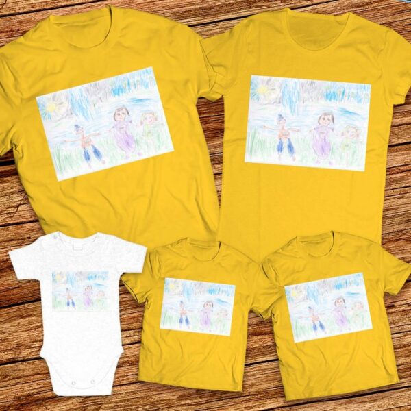 Тениски с детска рисунка на ХРИСТИАНА МИТЕВА 3г. гр.Габрово