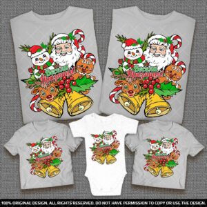 Тениски за родители и деца - За Коледа и Нова Година - Семейни тениски