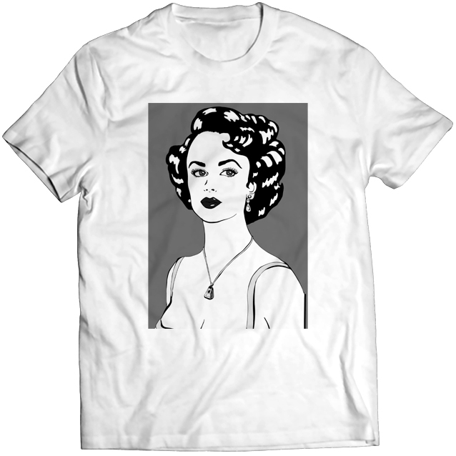 Тениска с щампа - Elizabeth Taylor