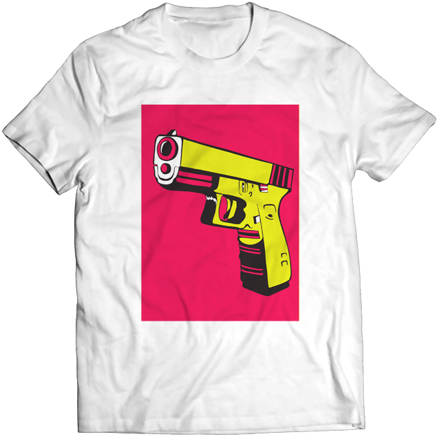 Тениска с щампа - I have a gun