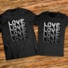 Еднакви тениски с щампи за двойки - Love - Любов - Image 7