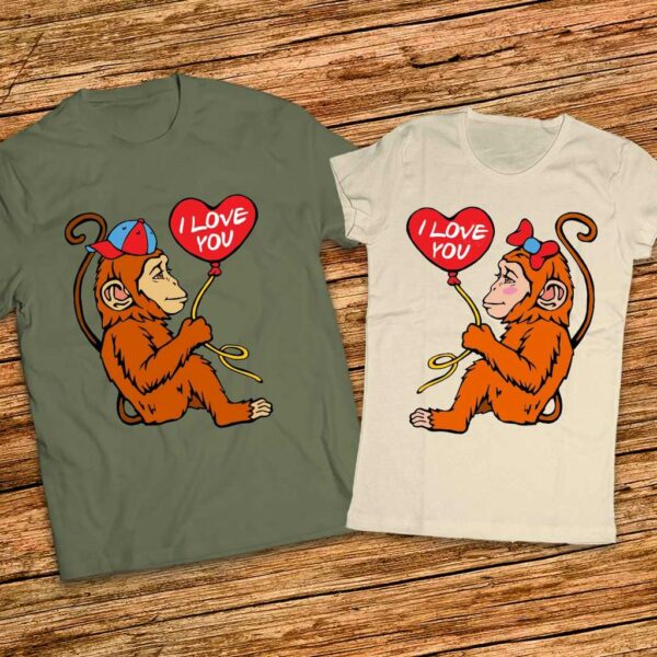 Комплект тениски за влюбена двойка - I love you - Image 6
