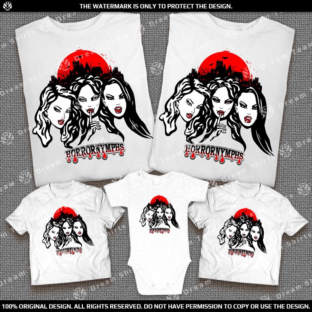 Тениска с щампа - Horror Nymphs 2