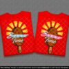 Еднакви тениски за Двойки със Сладоледи на клечка Summer Time - Image 6