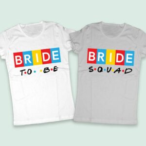 Дамски тениски за Моминко парти BRIDE ТО БЕ & BRIDE SQUAD