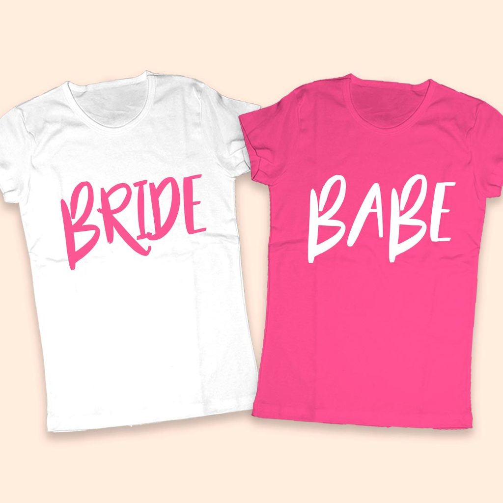 Дамски тениски за Моминско парти Bride & Babе