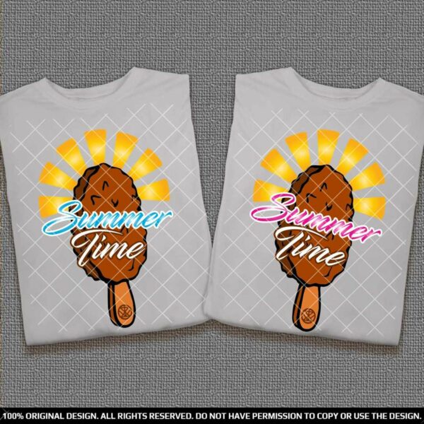 Еднакви тениски за Двойки със Сладоледи на клечка Summer Time - Image 2