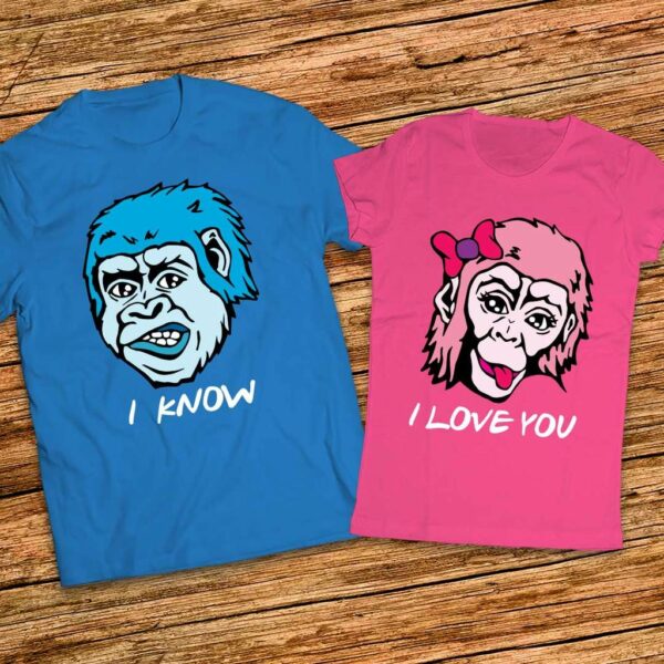 Забавен Подарък за него и нея - Тениски I love you - I Know - Image 4