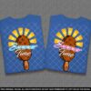 Еднакви тениски за Двойки със Сладоледи на клечка Summer Time - Image 5