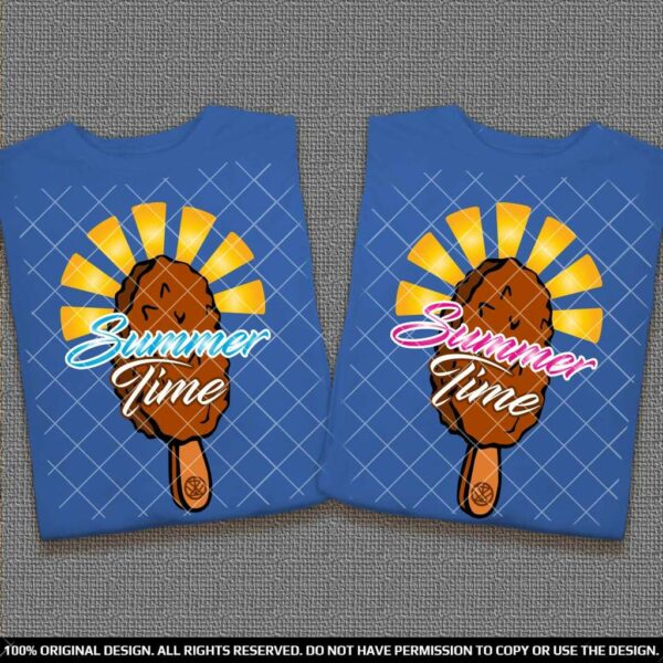 Еднакви тениски за Двойки със Сладоледи на клечка Summer Time
