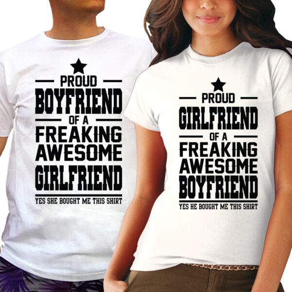 Тениски за двойки - Горд Приятел и Приятелка 2