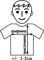 Таблица с размери на мъжки тениски