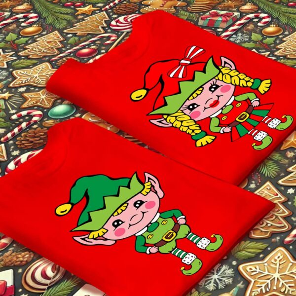 Семейни Коледни Тениски с Елфи - Image 14