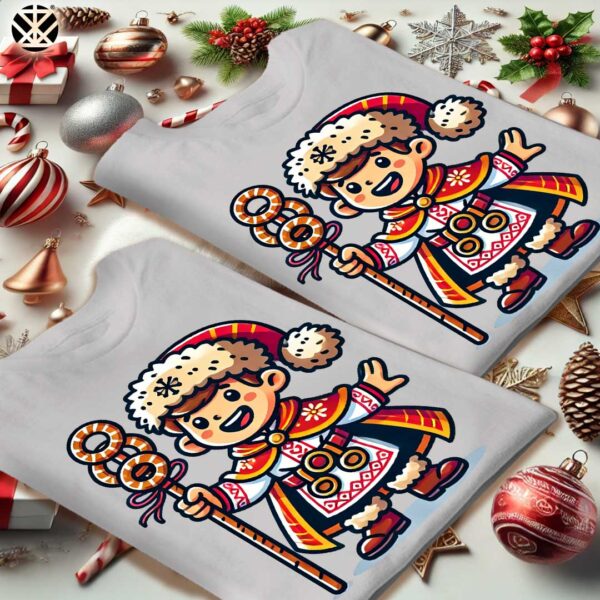 Коледни тениски за Двойки с Коледар - Image 10