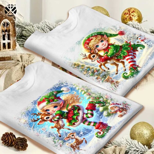 Забавни Коледни Тениски с Елфи - Image 2
