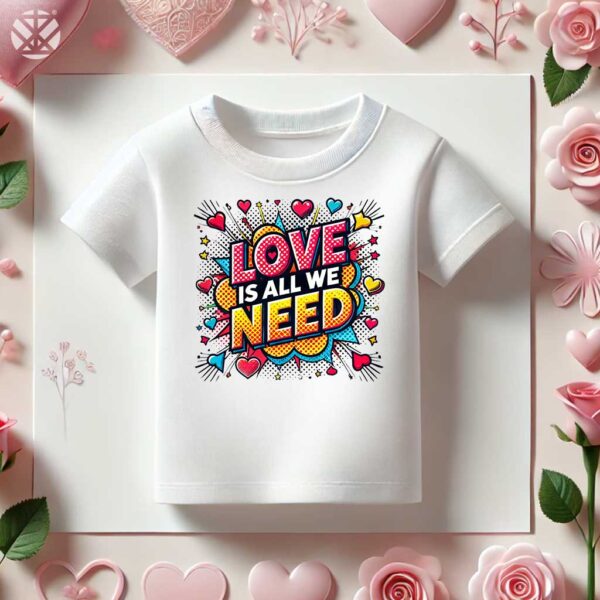 Тениски за двойки Love Is All We Need - Image 4