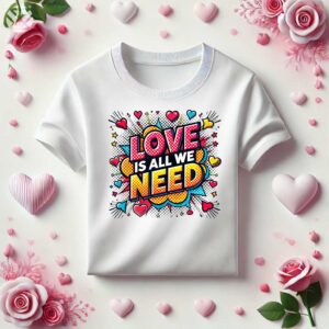 Тениски за двойки Love Is All We Need