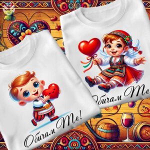 Семейни тениски Обичам Те! с български мотиви