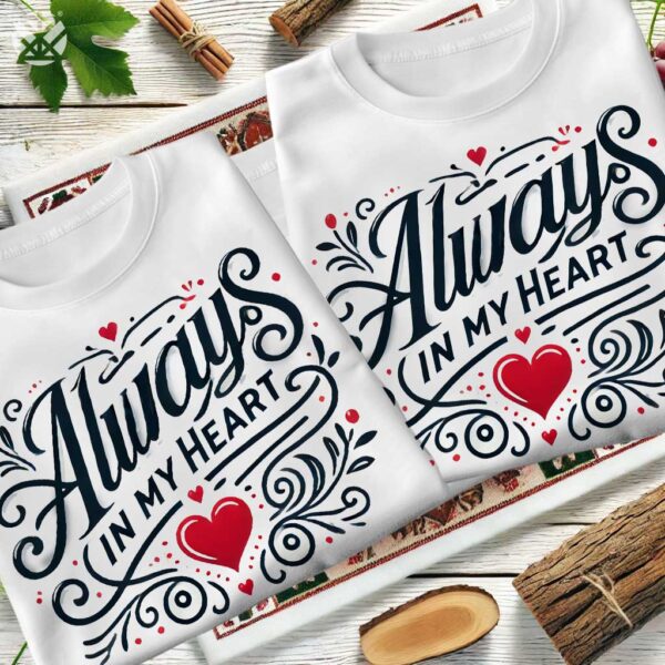 Комплект тениски за семейства Always in My Heart - Image 5