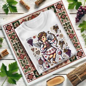 Тениски за двойки Трифон Зарезан Купидон и Девойка