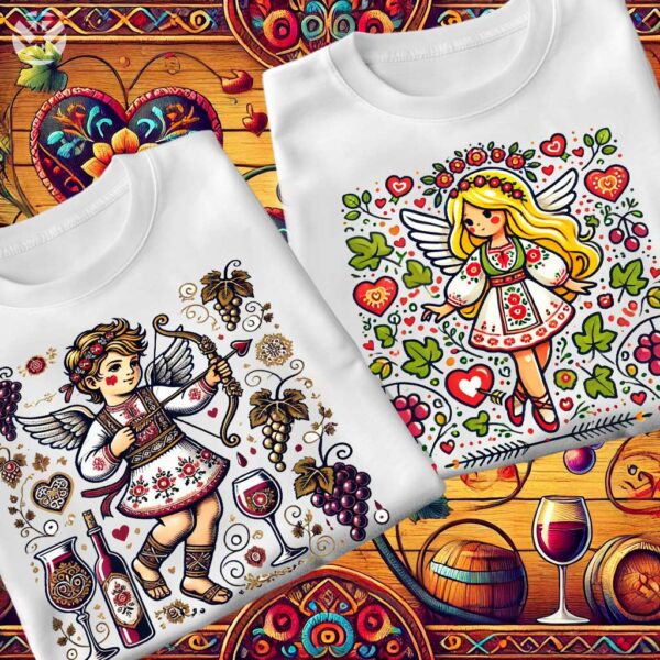 Тениски Купидон и Ангел за Свети Валентин и Трифон Зарезан - Image 7