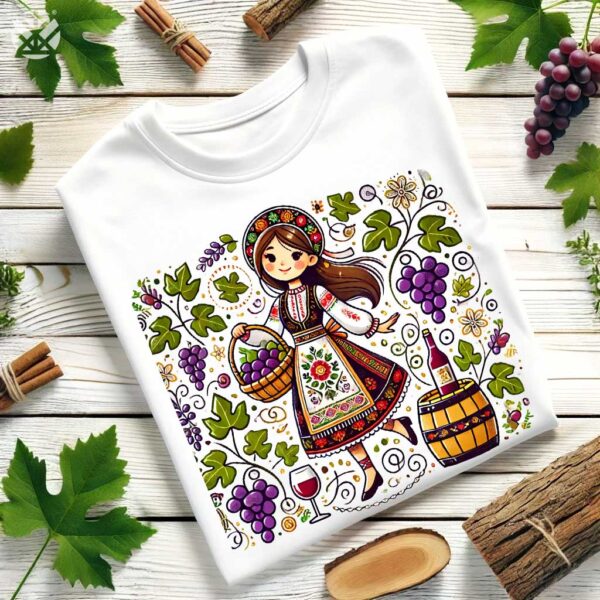 Тениски за двойки Трифон Зарезан Купидон и Девойка - Image 3